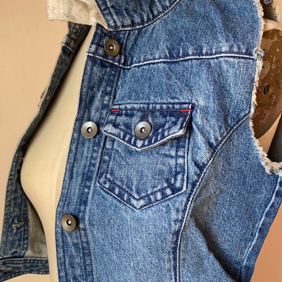 FEED | Cotton Denim Cropped Vest - Picture 5 of 8